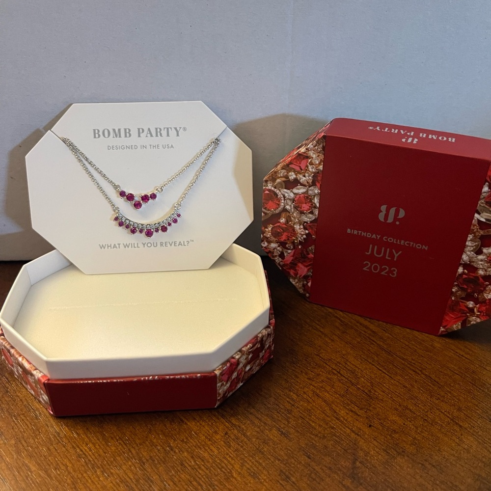 Bomb Party July 2023 Birthday Collection Necklace